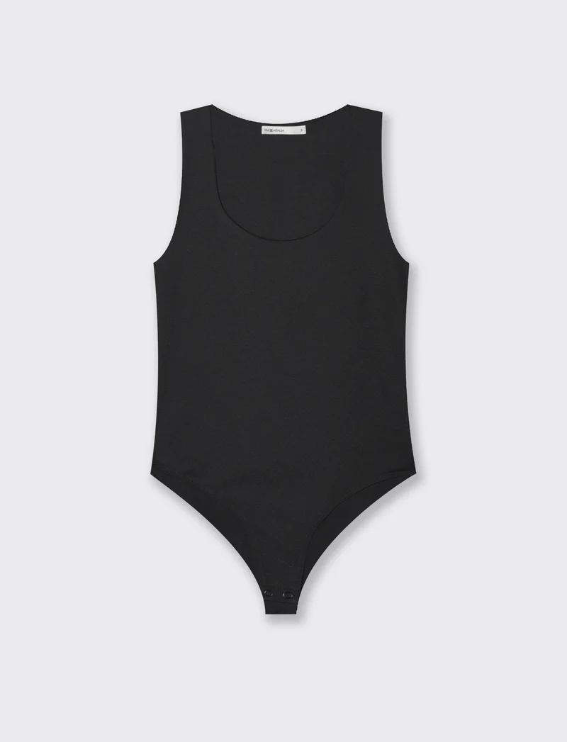 Body giromanica da donna - Nero