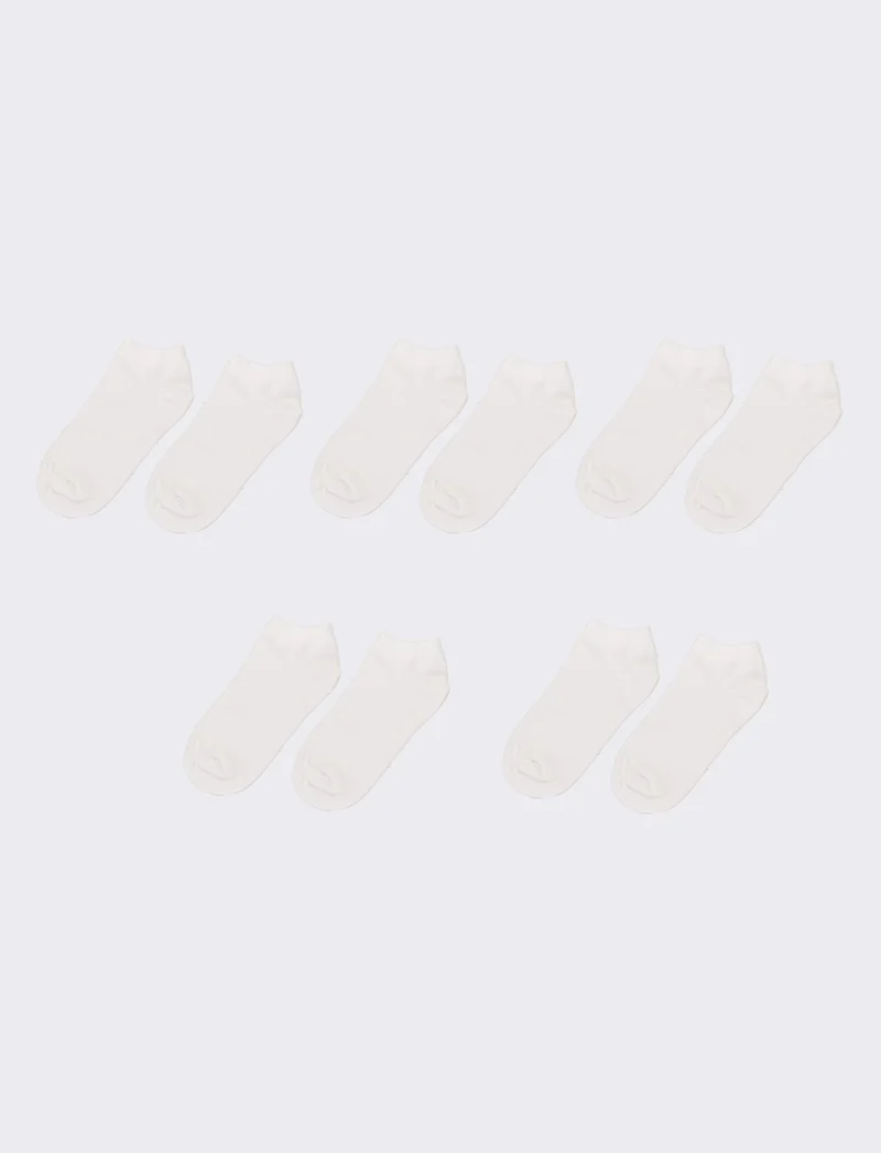 Calzini short 5 paia - Bianco