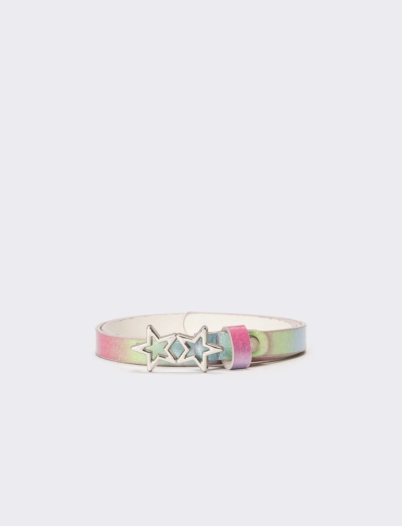 Cintura bambina liscia lurex - Multicolore