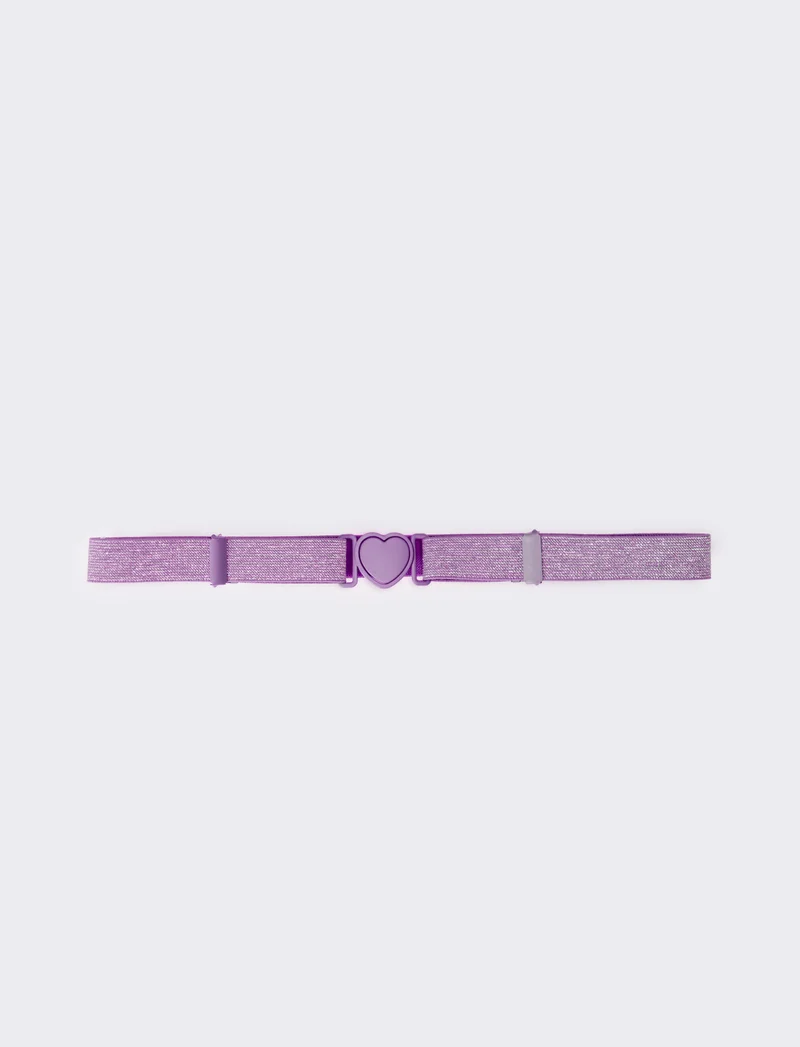 Cintura donna in lurex regolabile - Lilla
