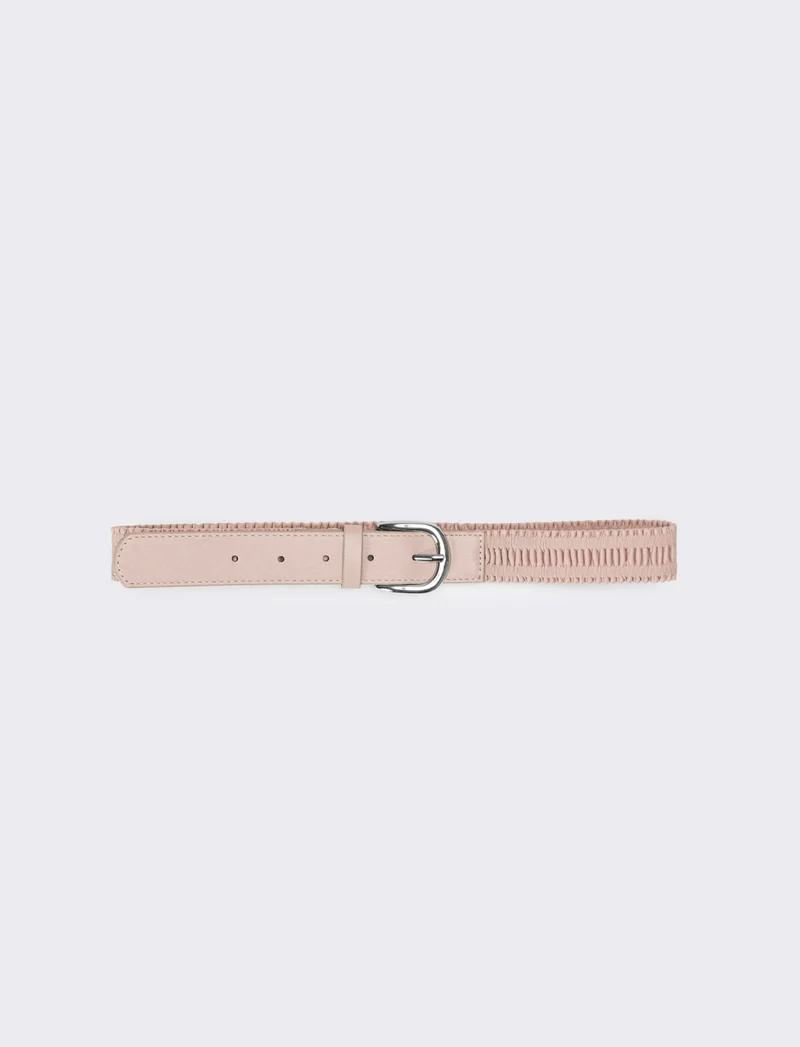 Cintura bambina goffrata - Rosa