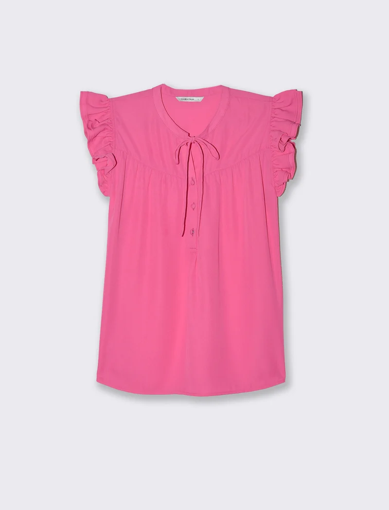 Casacca giromanica da donna - Fuxia