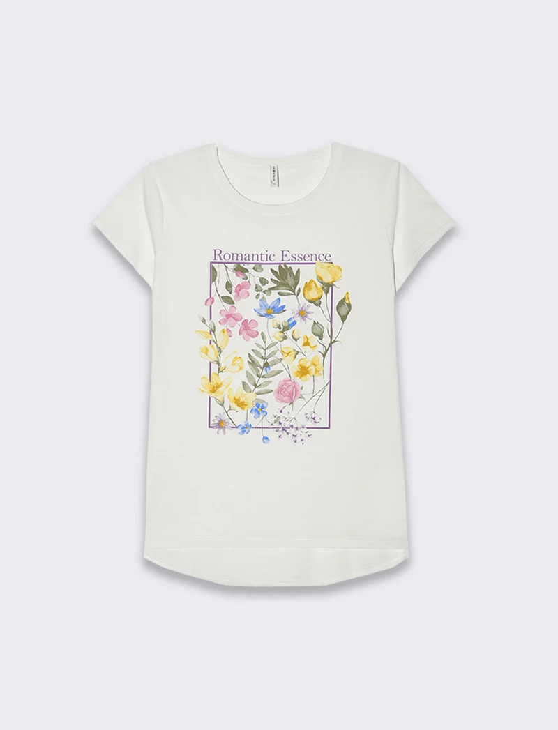 T-shirt con stampa da donna - var 1
