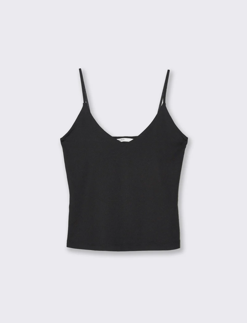 Top basico da donna - Nero