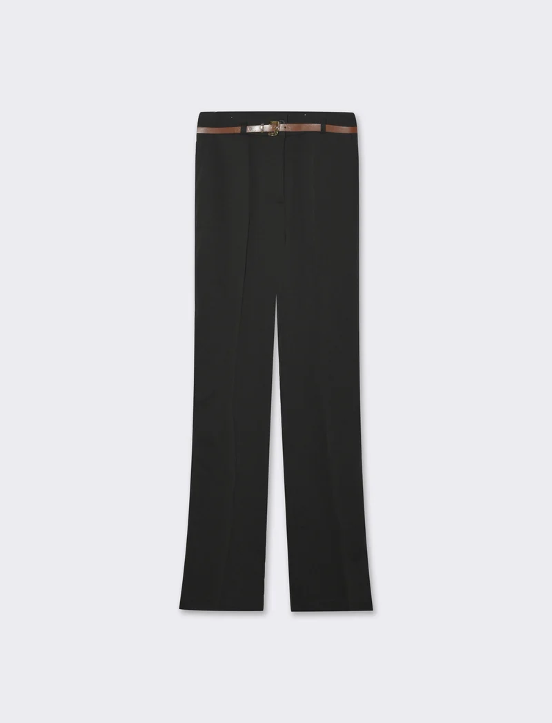 Pantalone con cintura da donna - Nero