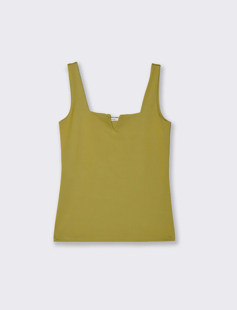 Top con spallina larga da donna - Verde pistacchio