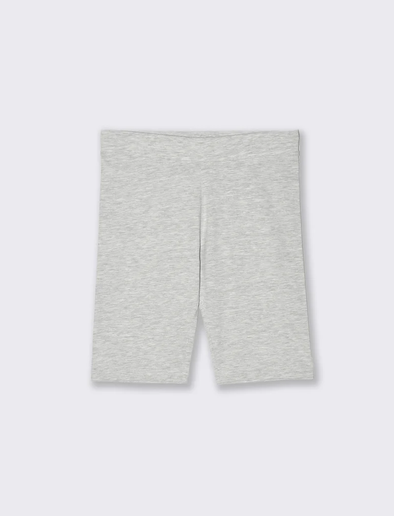 Leggings corto basico da donna - Grigio chiaro
