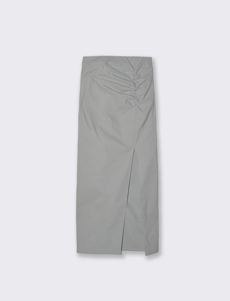 Gonna lunga da donna - Grigio perla