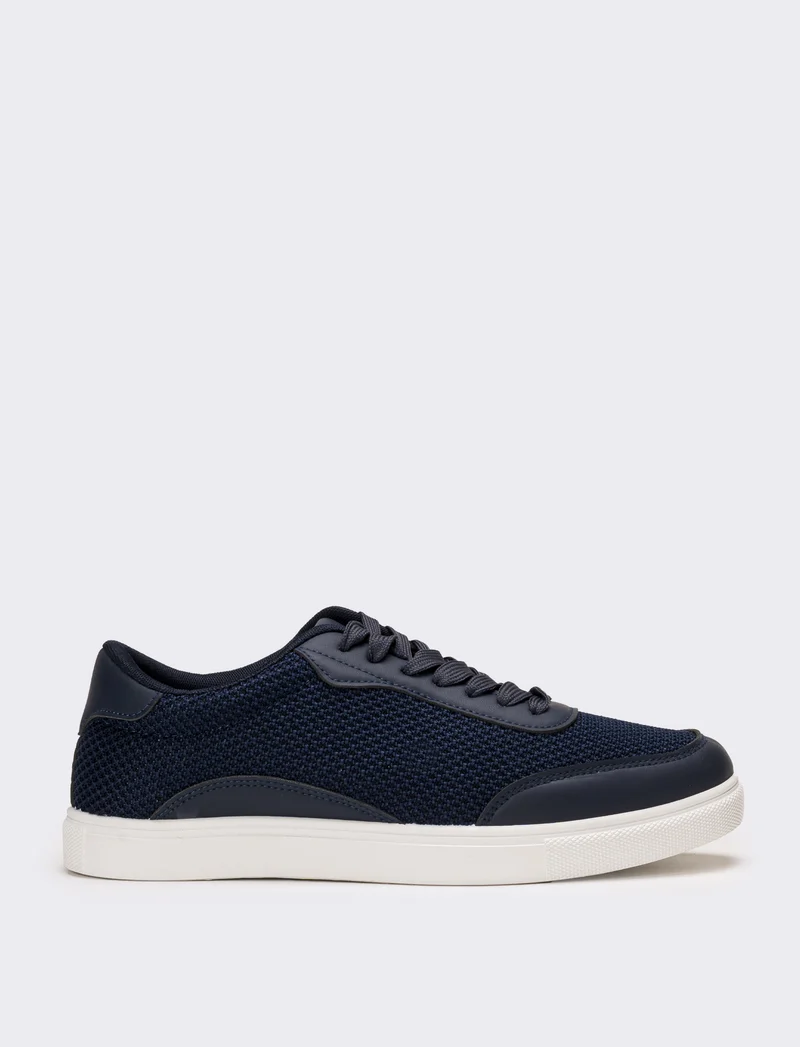 Sneakes da uomo in tessuto - Blu