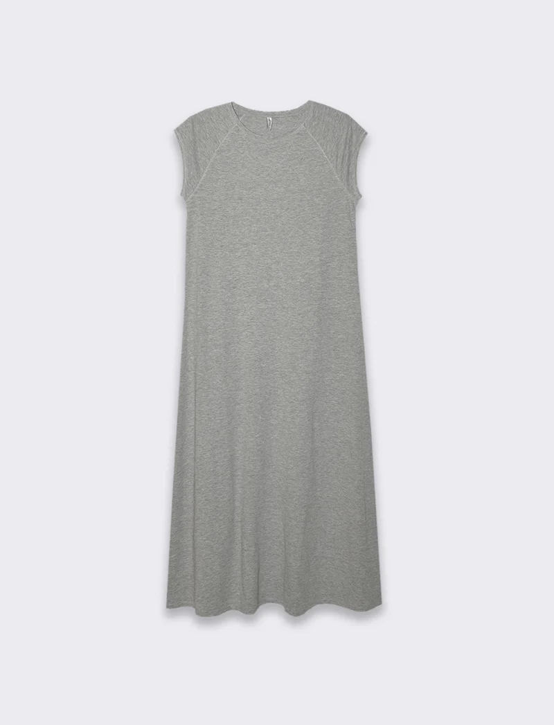 Vestito lungo da donna - Grigio mel.