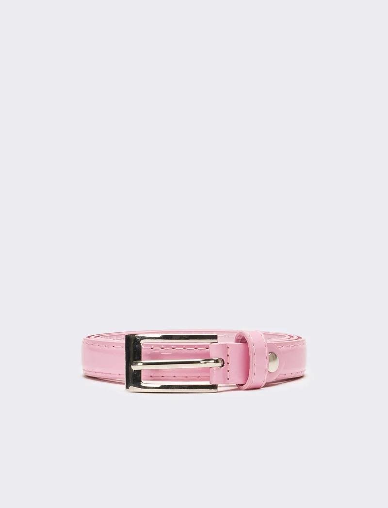 Cintura bambina in vernice - Rosa