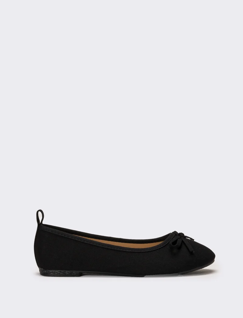 Ballerina in vernice da bambina - Nero