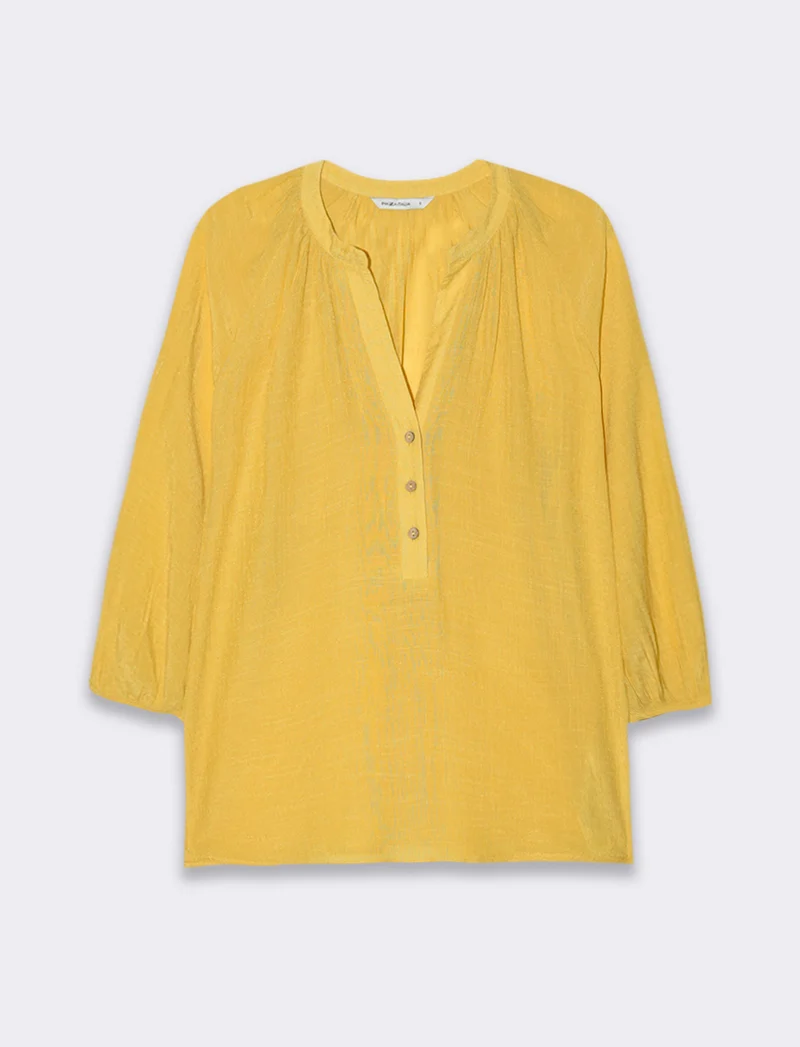 Casacca con manica a 3/4 da donna - Giallo