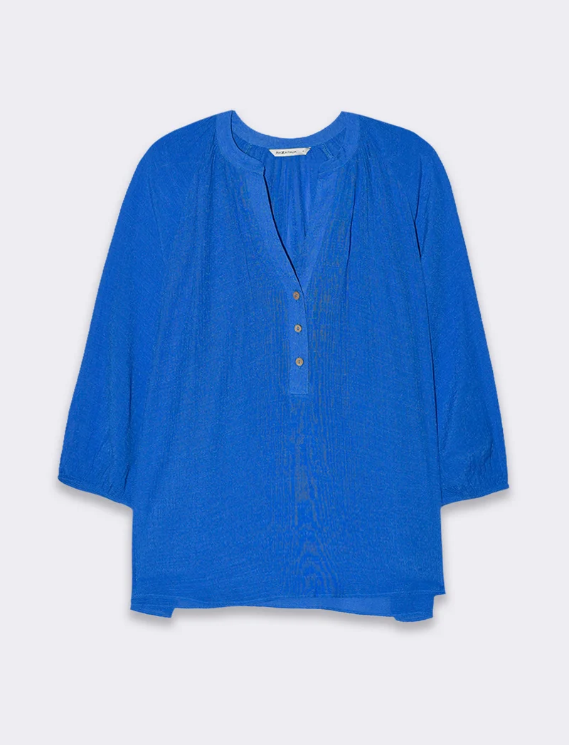 Casacca con manica a 3/4 da donna - Azzurro
