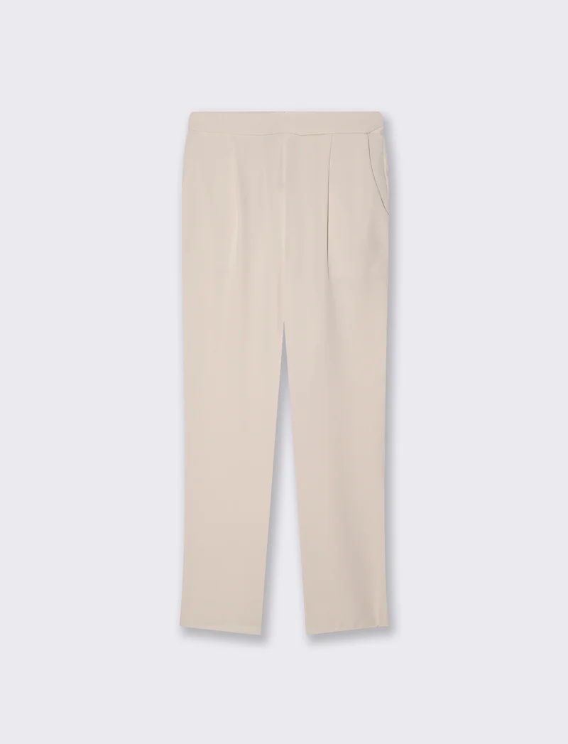 Pantalone regular fit da donna - Beige