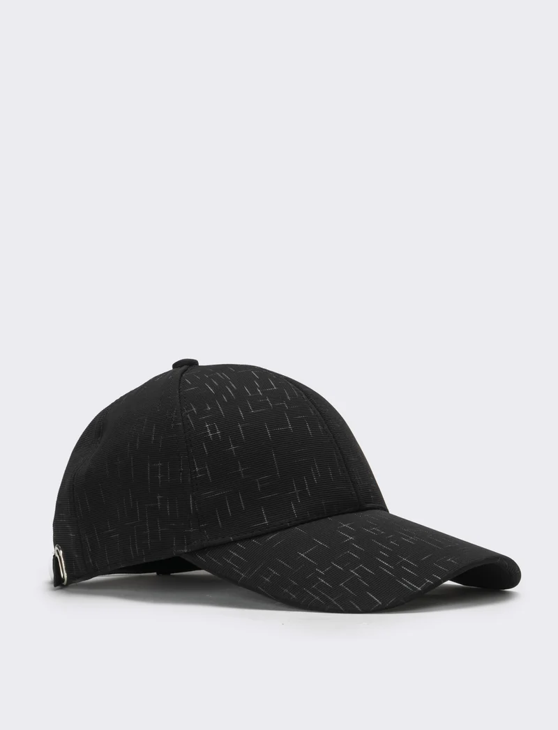 Cappello uomo baseball denim - Nero