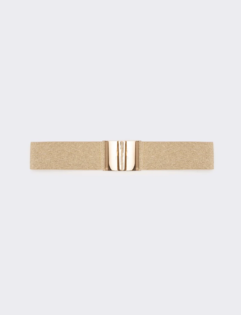 Cintura donna elastica lurex - Oro