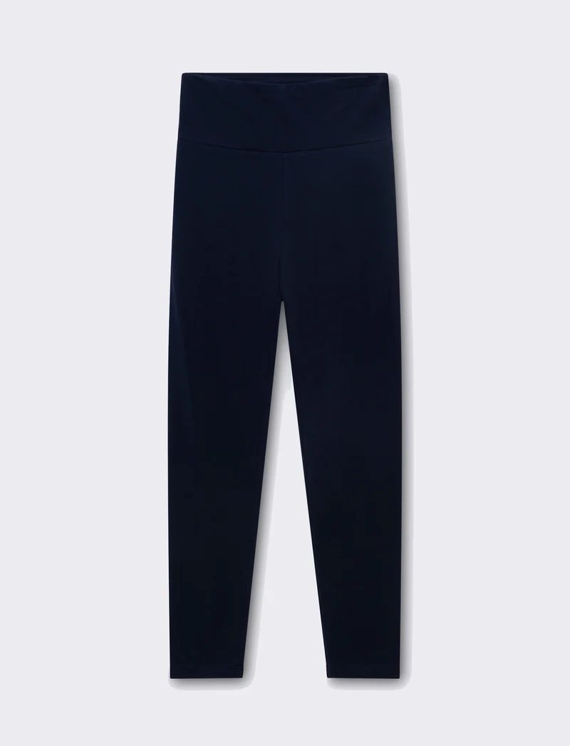 Leggins basico vita alta da donna - Blu