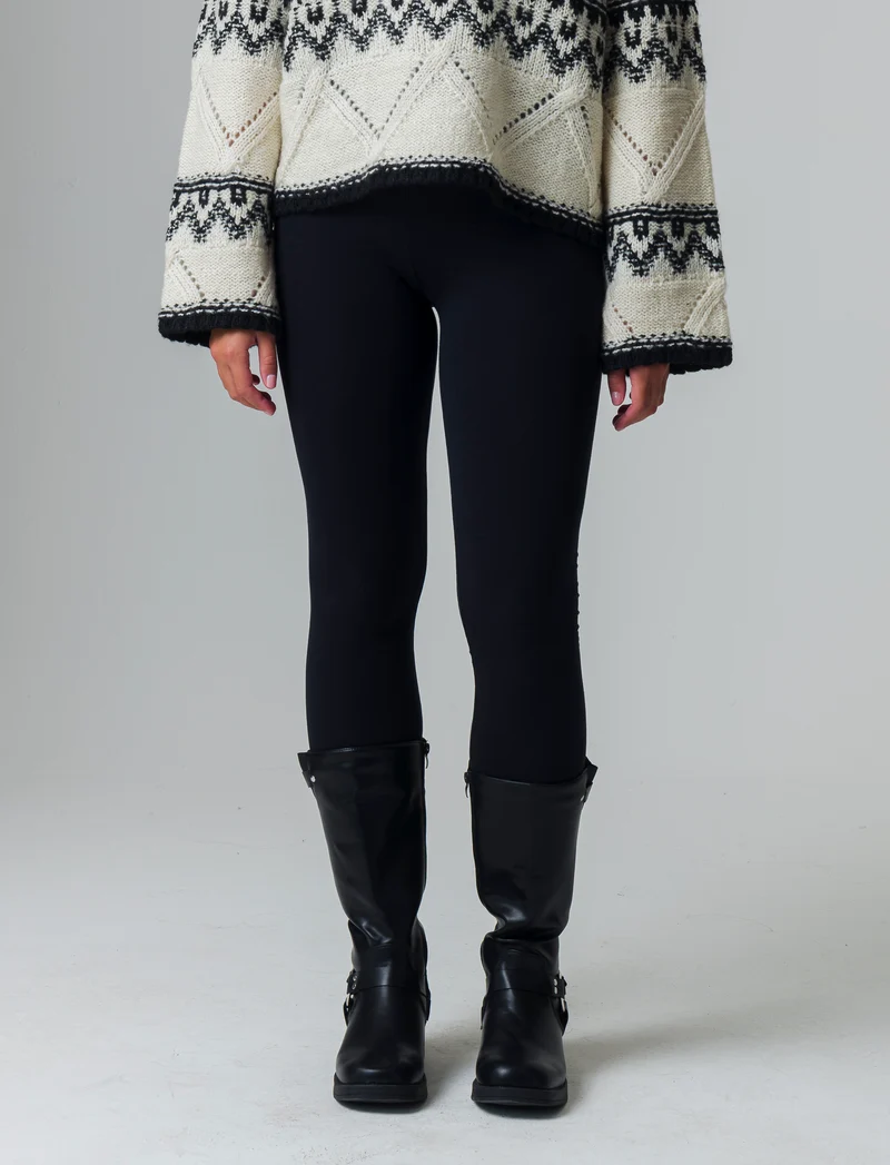 Leggings basico da donna - Nero