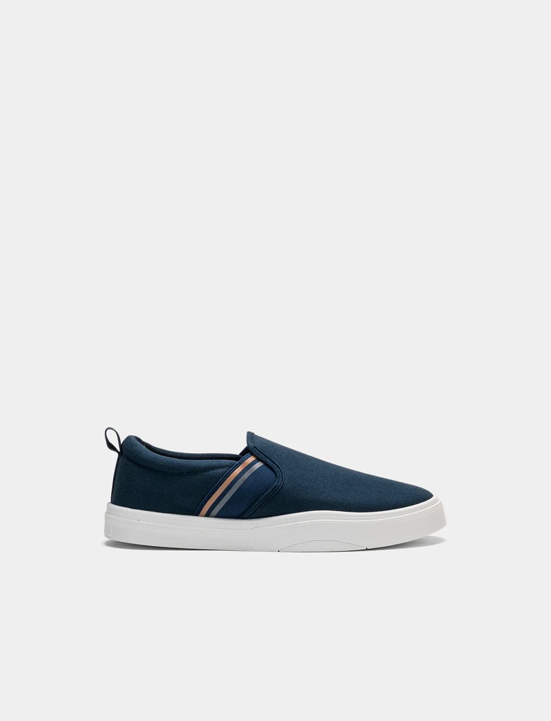 Slip-on da uomo in tela - Blu