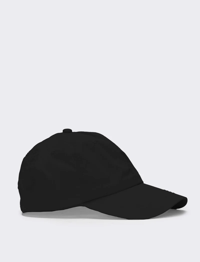 Cappello uomo baseball nylon sottile - Nero