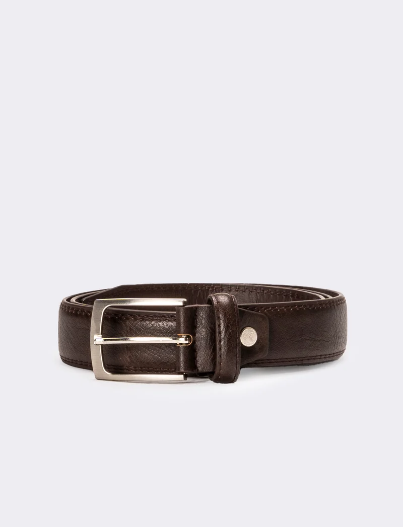 Cintura uomo fibbia cm 3,5 - Marrone