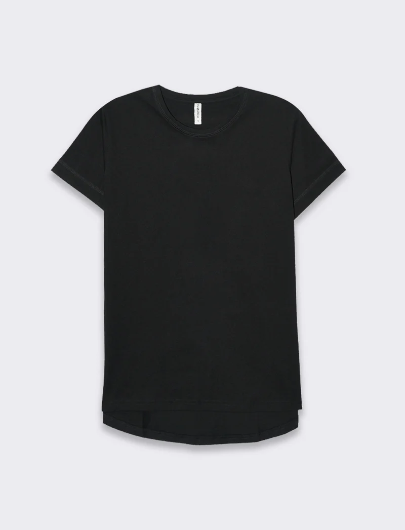 T-shirt basica da donna - Nero