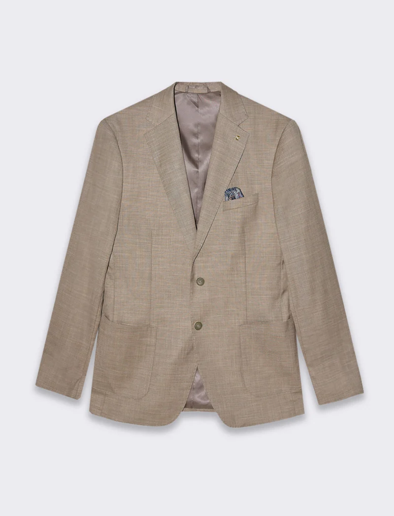Blazer da completo formal fit da uomo - Grigio fango