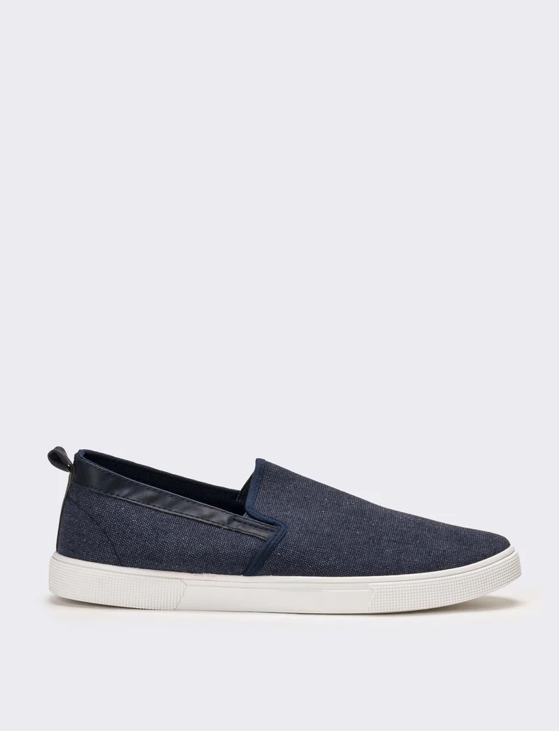 Slip-on da uomo in canvas - Blu