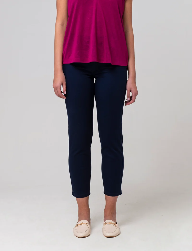 Jeans a pinocchietto da donna - Blu