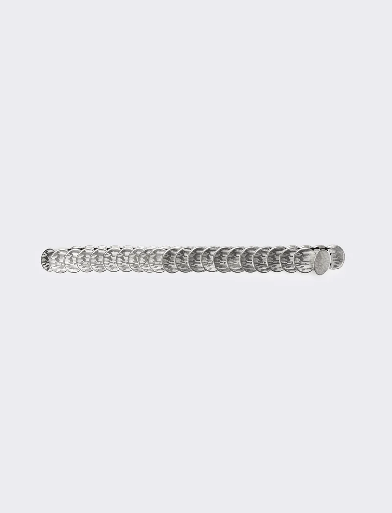 Cintura donna scaglie elastica - Argento