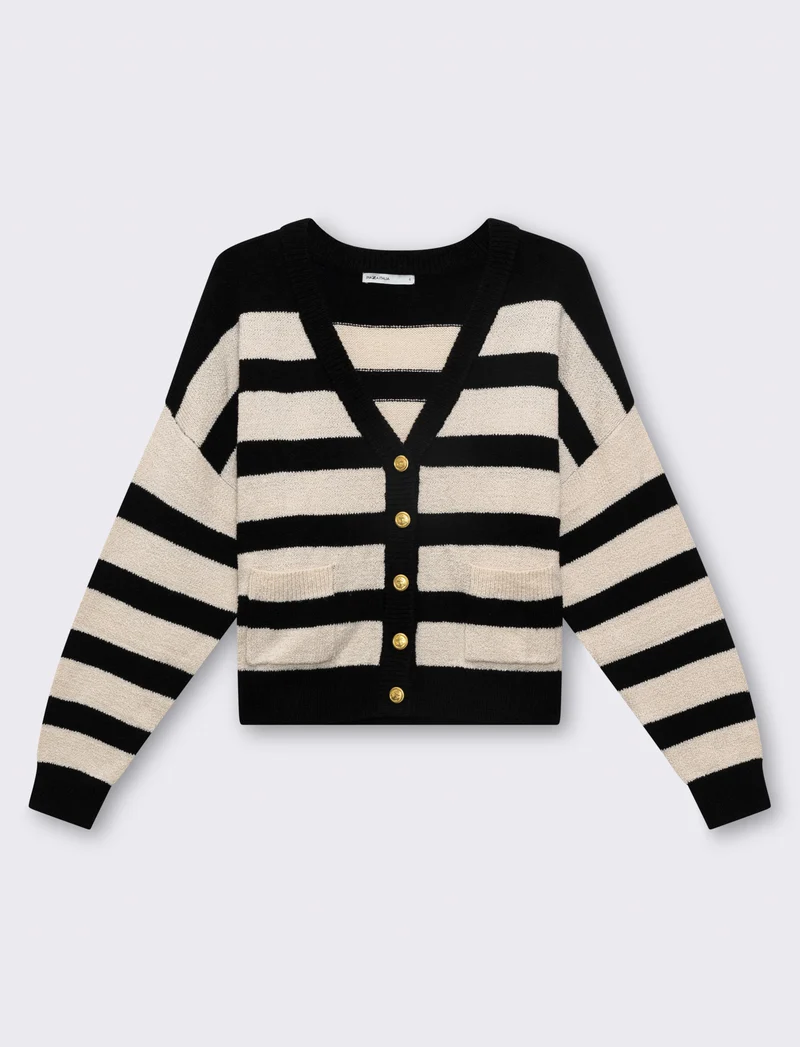 Cardigan con scollo a v da donna - var 1