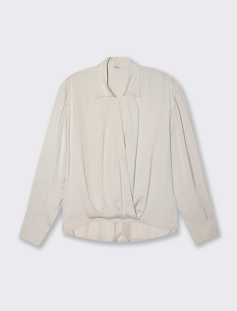 Casacca manica lunga da donna - Sabbia