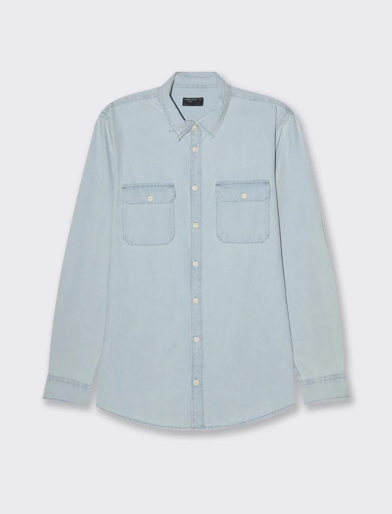 Camicia in denim da uomo - Denim chiaro