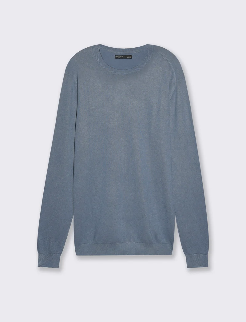 Maglia basic in filato comfort da uomo - CARTA DA ZUCCHERO