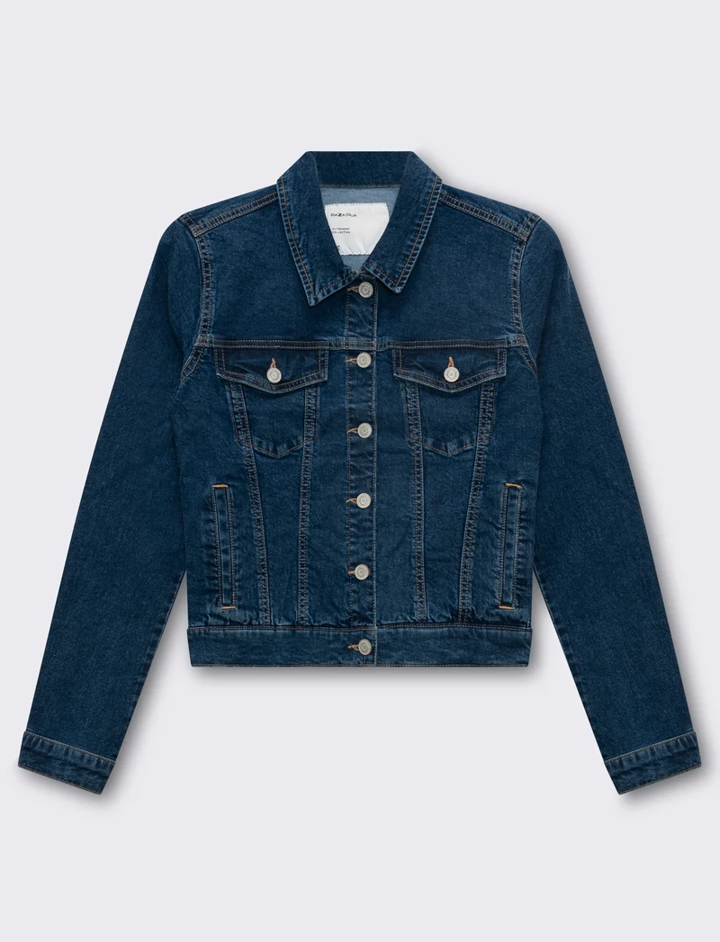 Giubbotto di jeans slim da donna - Denim