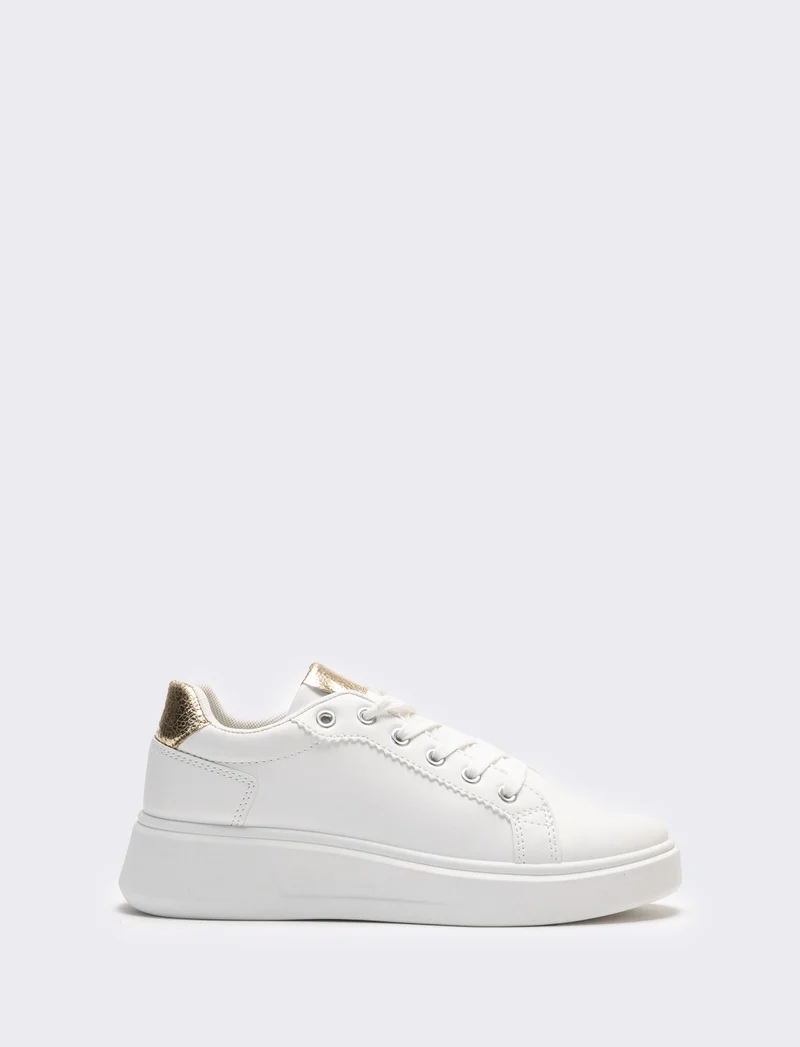 Sneakers minimal da donna - Bianco