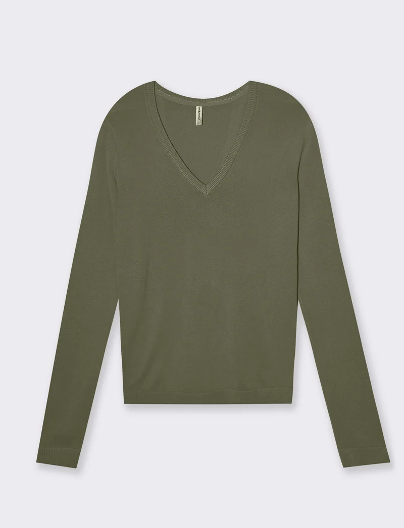 Maglia basica scollo a v da donna - Ve.milit.