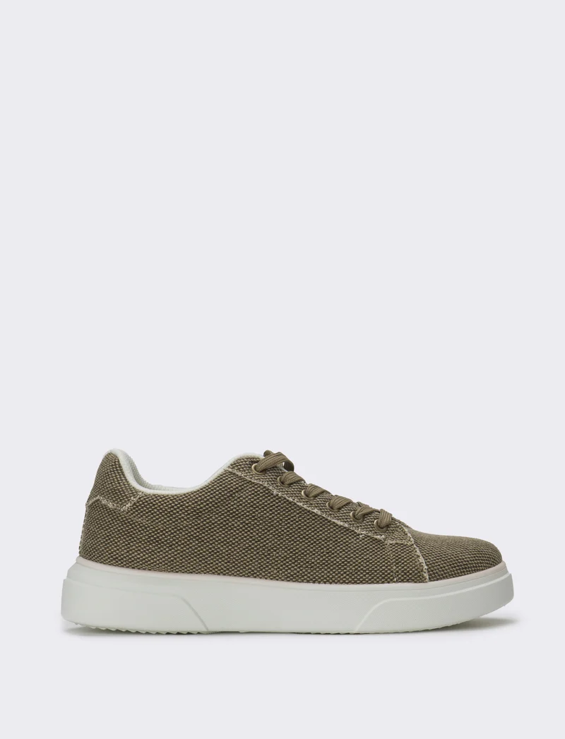 Sneakers in canvas da uomo - Sabbia