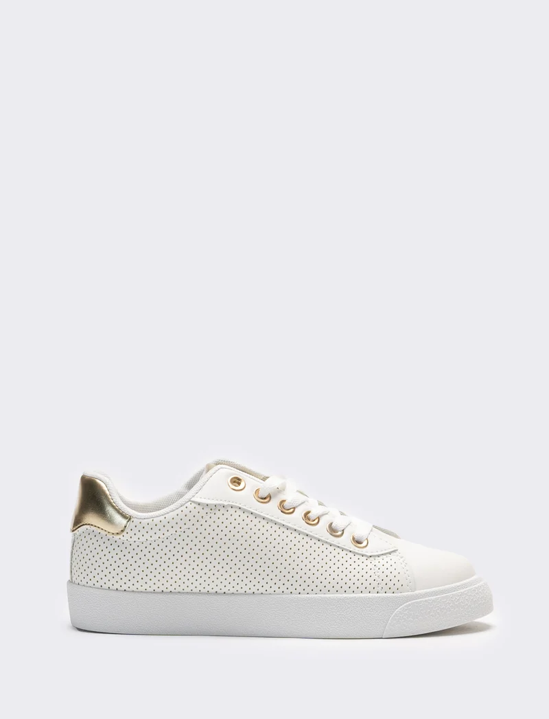 Sneakers da donna forata - Bianco