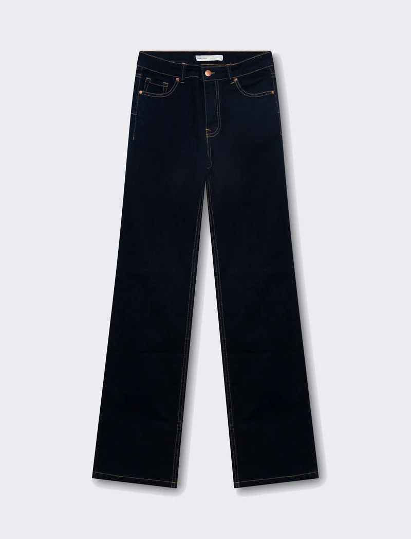 Jeans a zampa da donna - DENIM SCURO