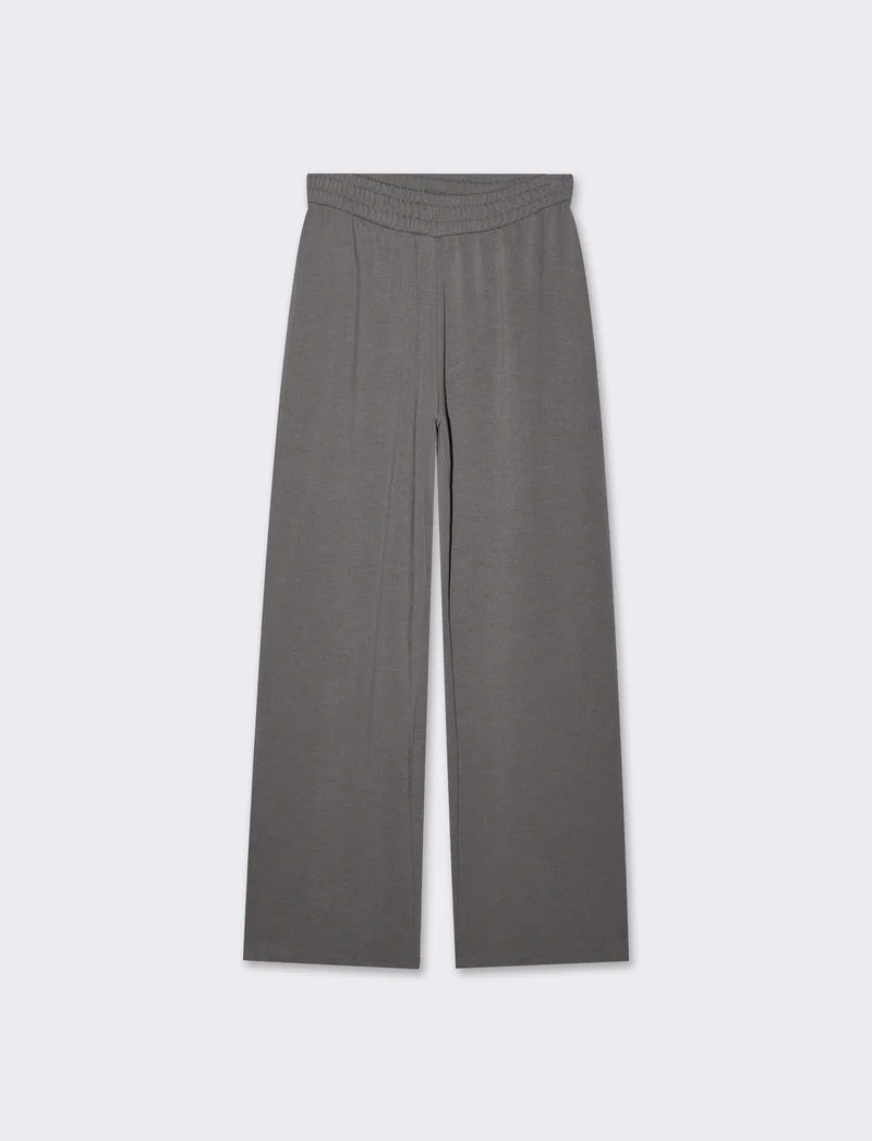 Jogger basico flare da donna - Grigio piombo