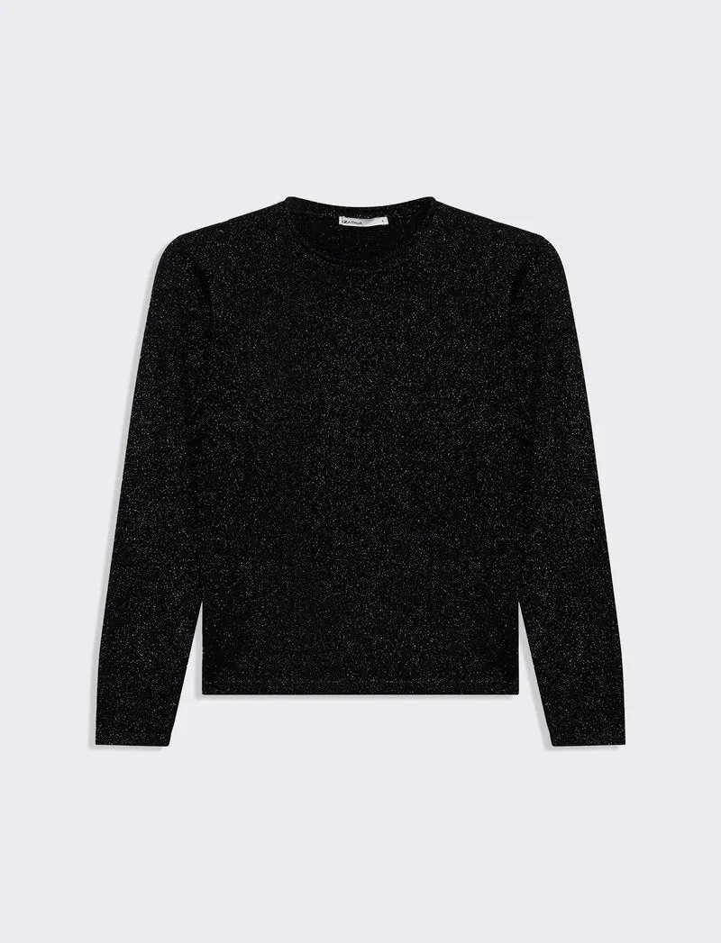 Maglia manica lunga da donna - Nero