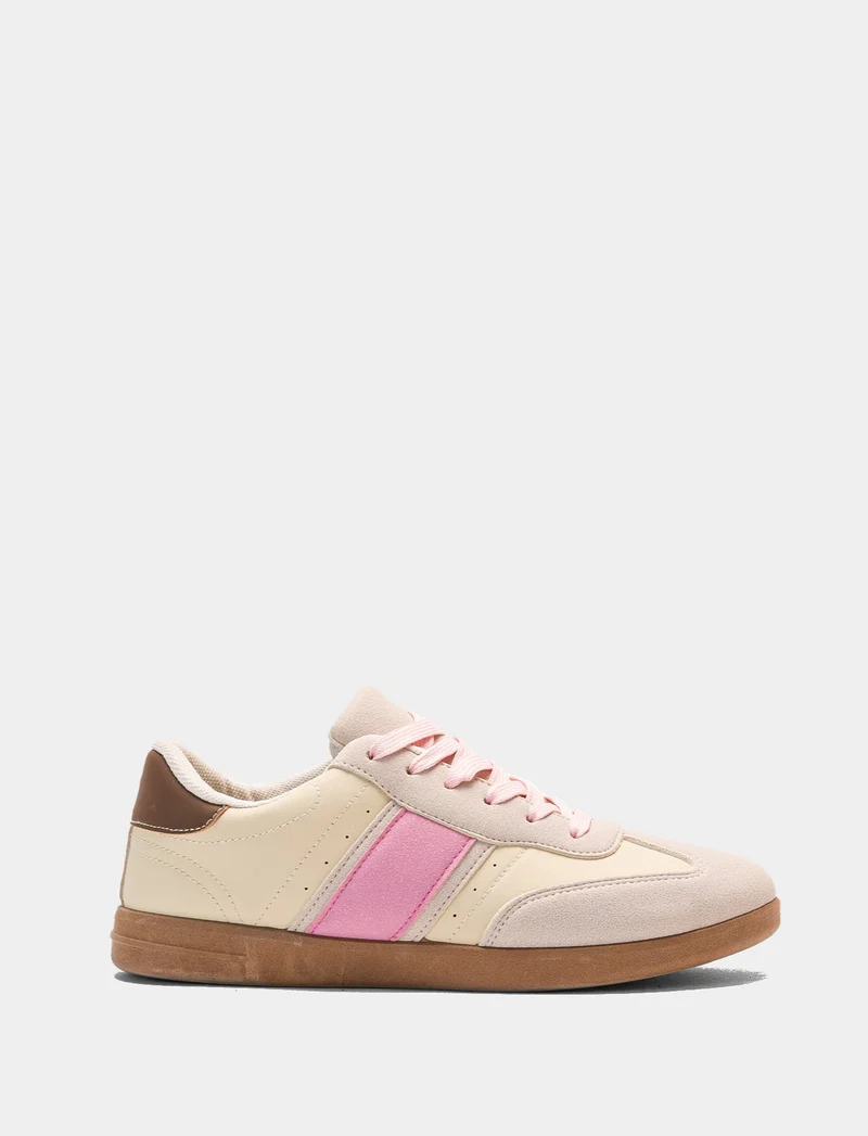 Sneakers da donna multielemento - Beige