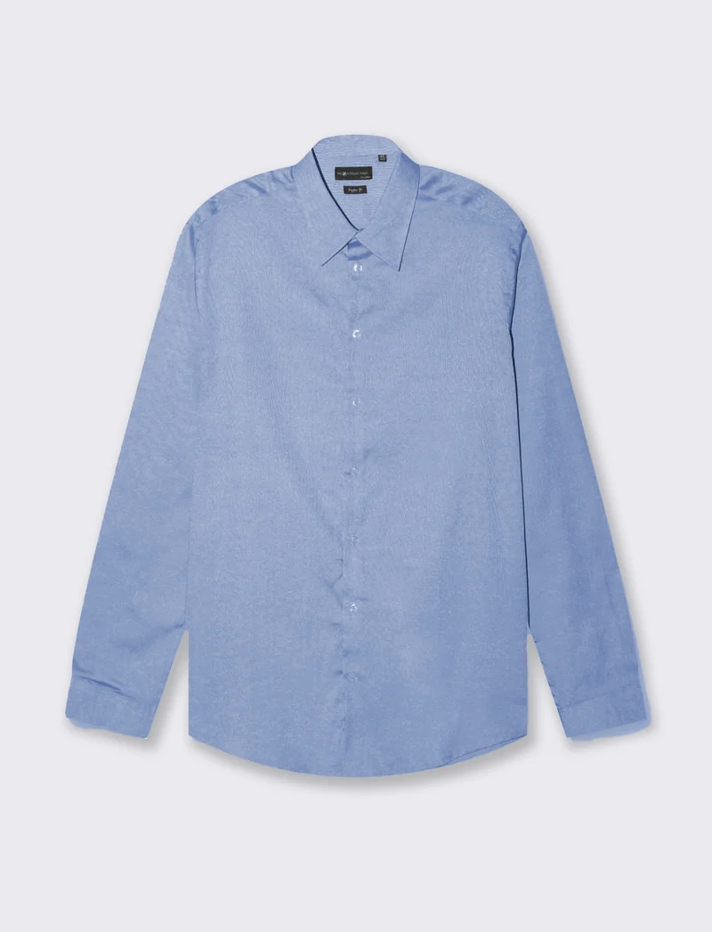 Camicia oxford regular fit da uomo - Blu
