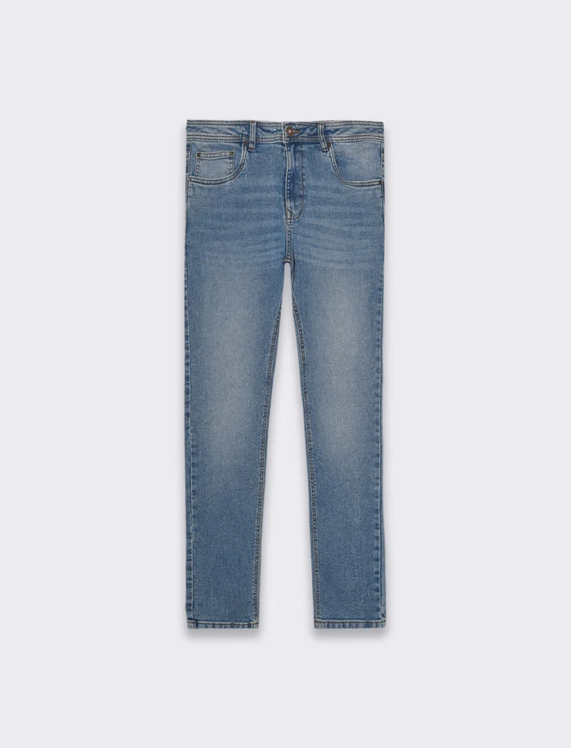 Jeans skinny fit blu medio da uomo - Denim