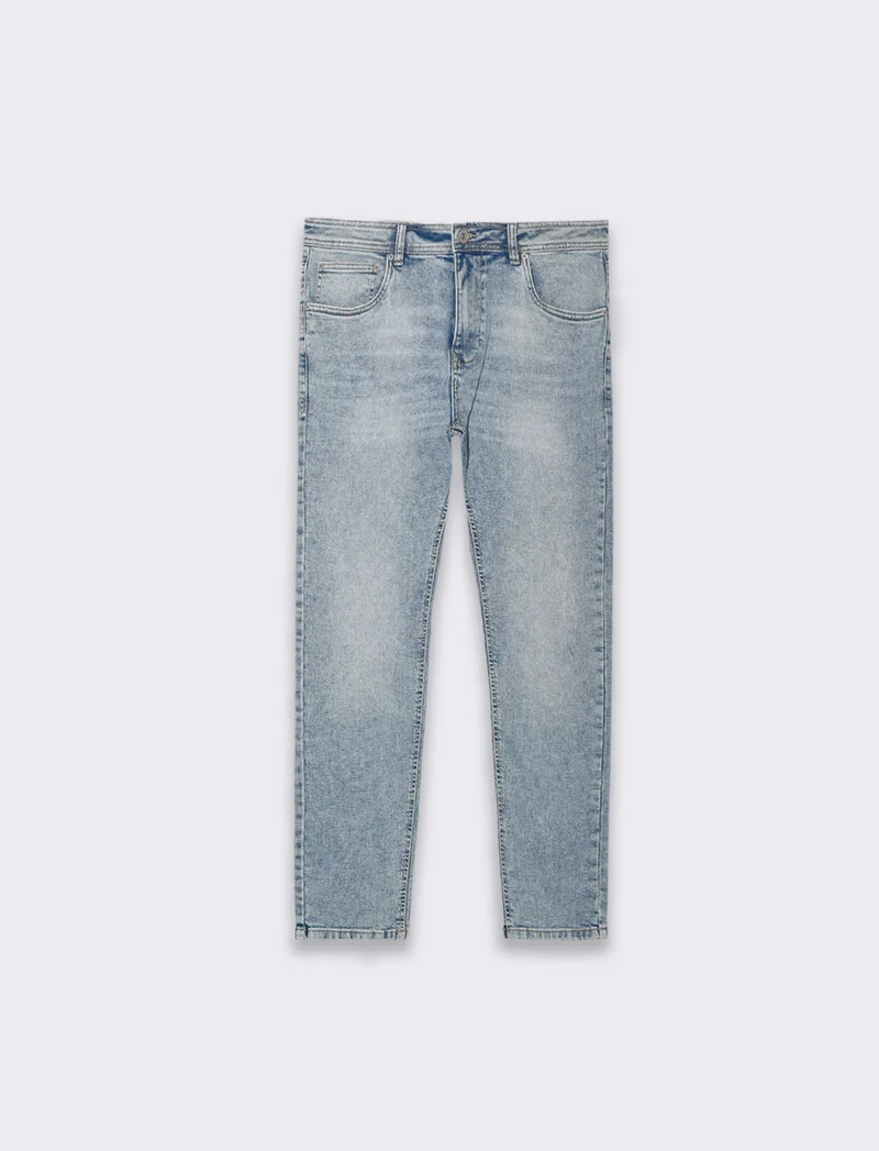 Jeans skinny fit blu chiaro da uomo - Denim chiaro