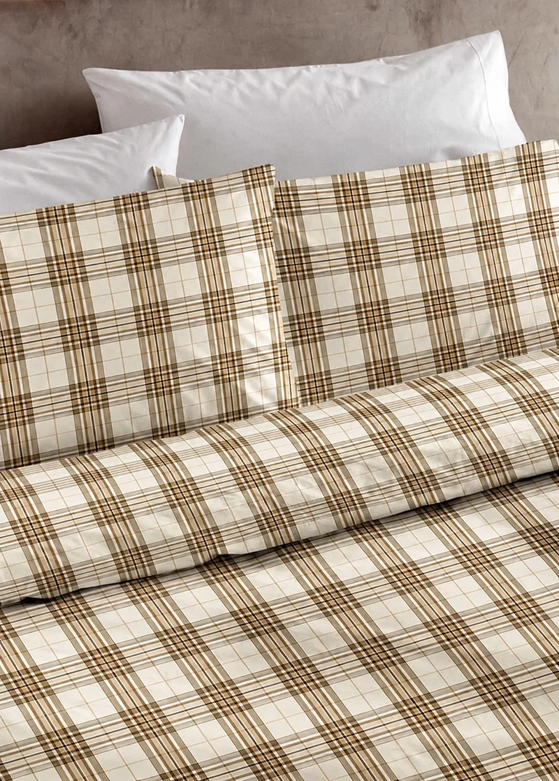 GLEN COMPLETO LETTO SOFFICE COTONE GARZATO STAMPATO