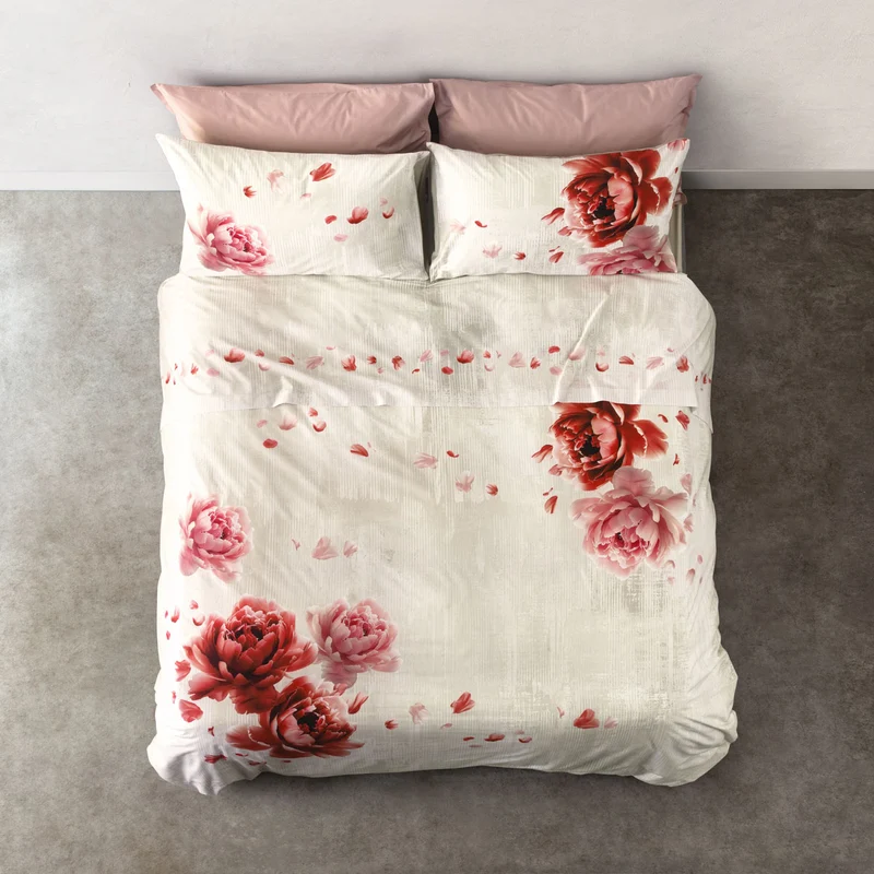Completo Lenzuola Copriletto Madapolam FLOWER POWER 2671
