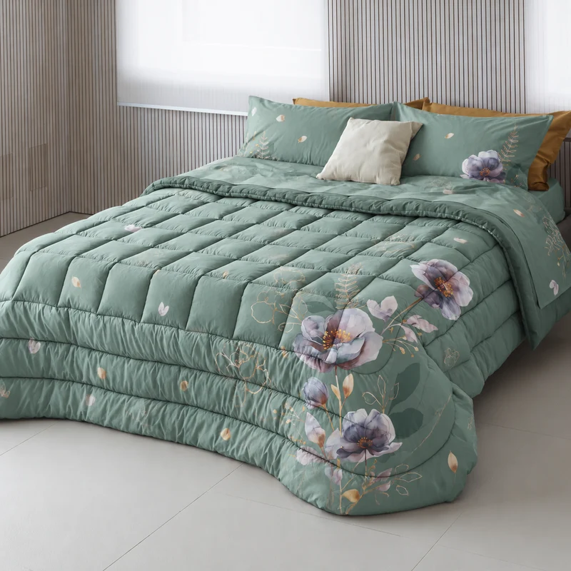 Trapunta Double Soft Peach Skin FLOWER POWER 2673